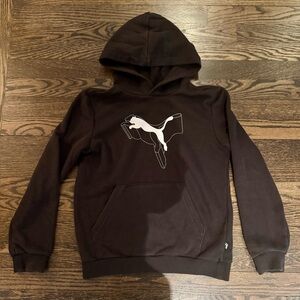 Puma Black Hoodie with Iconic Logo